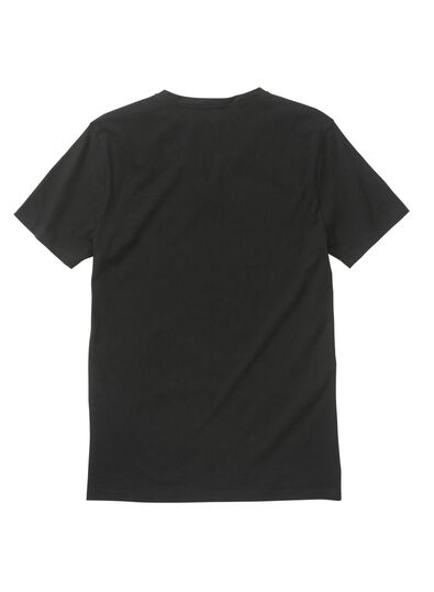2er-Pack Herren-T-Shirts, Regular Fit, V-Ausschnitt schwarz - 1000009972 - HEMA
