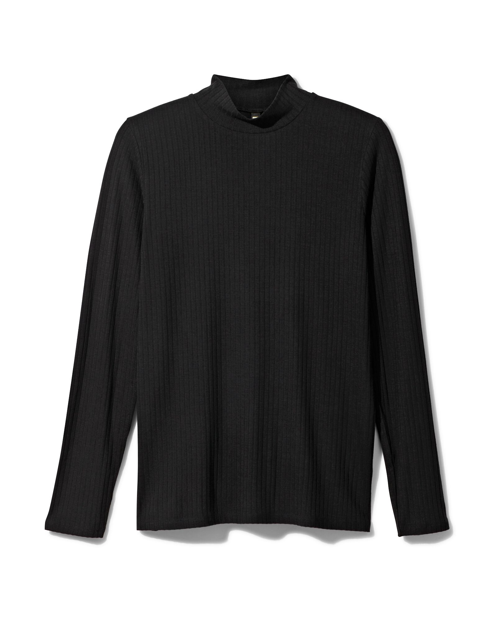 Damen-Shirt Chelsea, gerippt schwarz schwarz - 36297200BLACK - HEMA