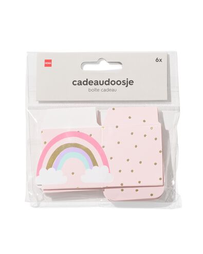 bo&icirc;tes cadeaux pliantes 13x12,5x2cm papier princesse - 6 pi&egrave;ces - 14700693 - HEMA
