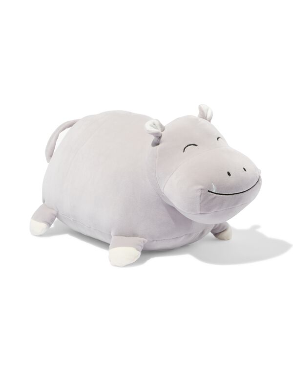 peluche 48 cm hippopotame gris   - 61100514 - HEMA