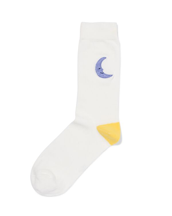 chaussettes pour adultes 'the universe is yours' blanc cassé blanc cassé - 4100250OFFWHITE - HEMA