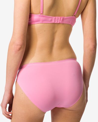 slip femme seconde peau microfibre rose - 19602415PINK - HEMA