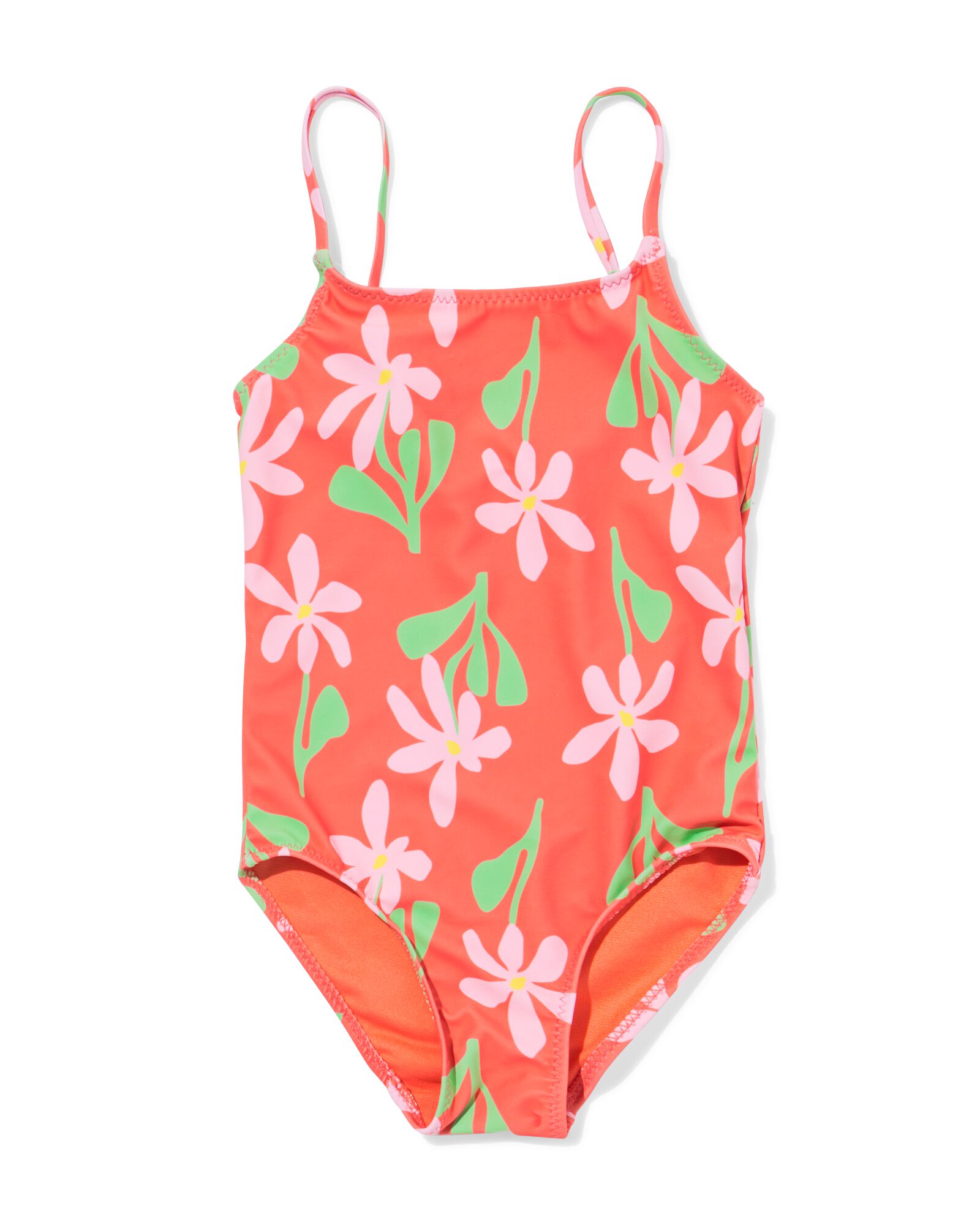 maillot de bain enfant fleurs corail - 22250330CORAL - HEMA