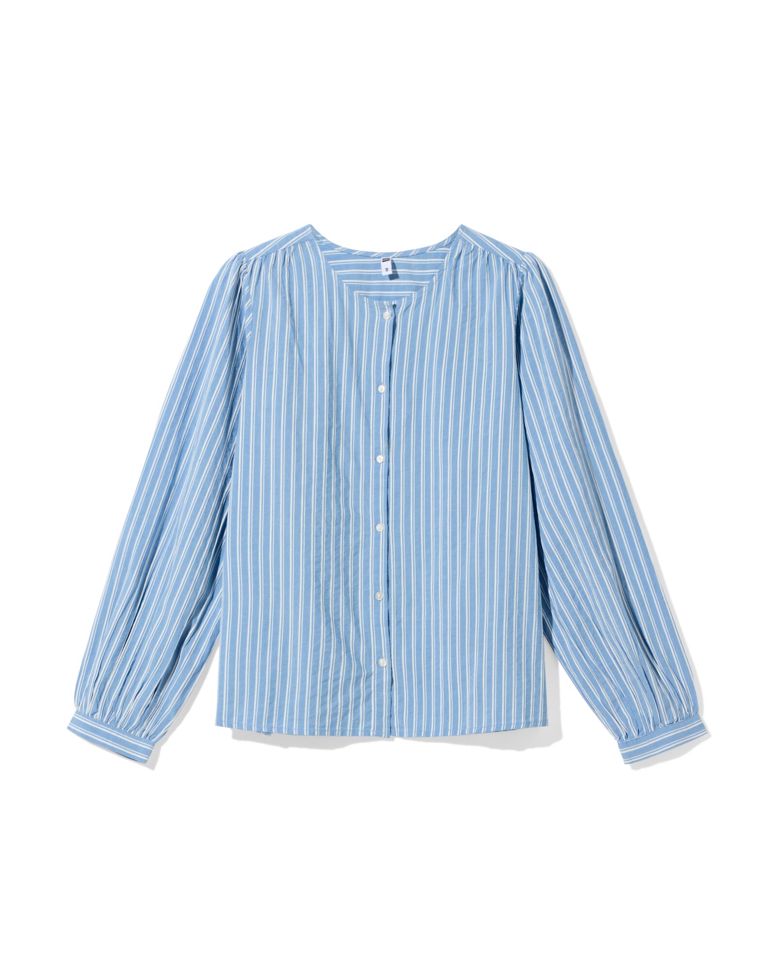 damesblouse Sally strepen blauw blauw - 36206890BLUE - HEMA