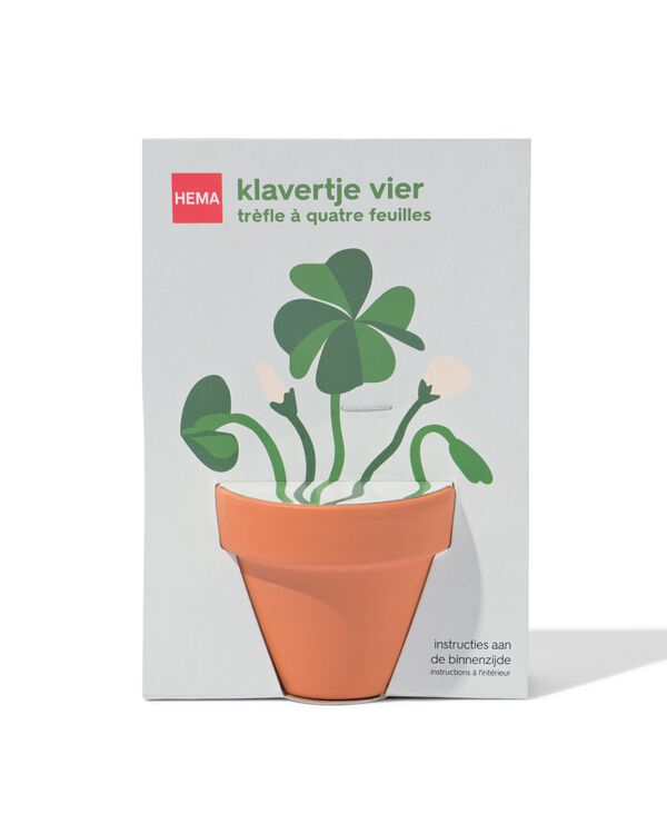 pot de culture tr&egrave;fle &agrave; quatre feuilles - 41800663 - HEMA