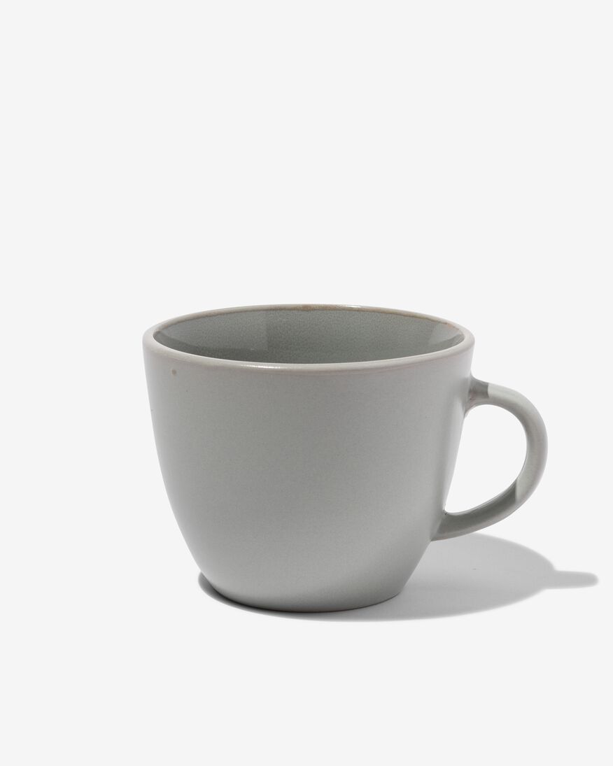 mug - 7,5 cm - Helsinki - émail réactif - gris clair - 9602019 - HEMA
