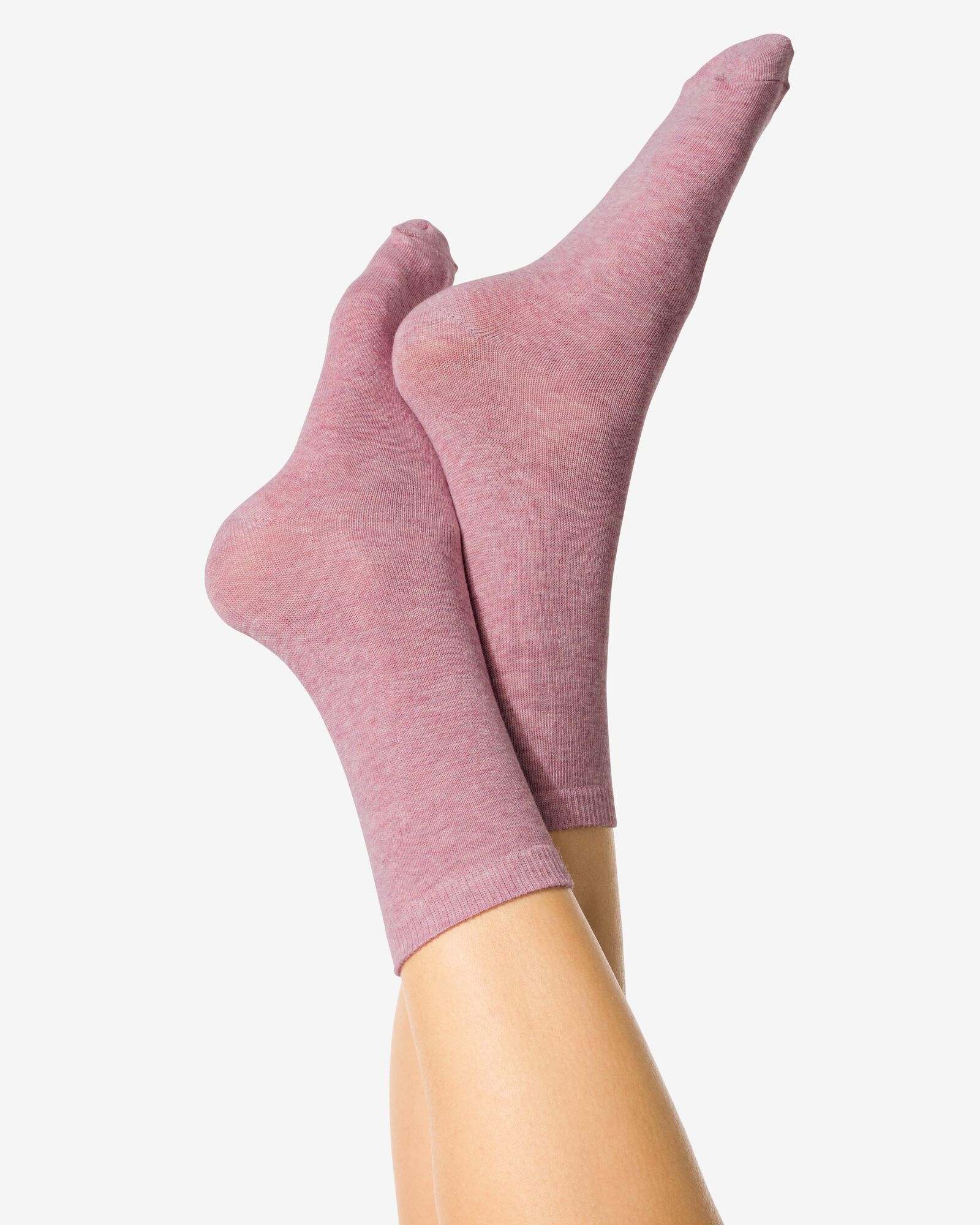 chaussettes pour femmes m&eacute;lange - 5 paires violet clair 35/38 - 4280601 - HEMA