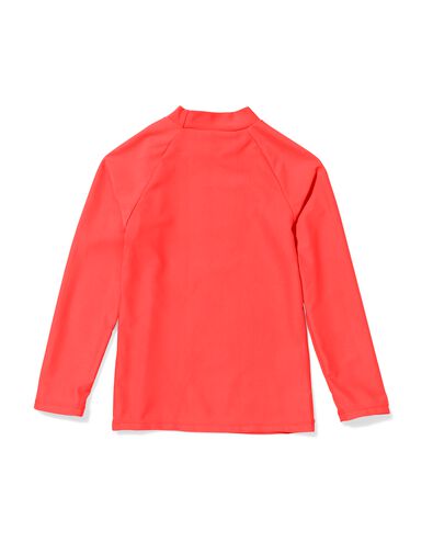 kinderzwemshirt UV-beschermend koraal - 22250420CORAL - HEMA