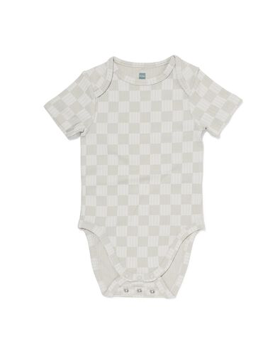 body &eacute;volutif b&eacute;b&eacute; LENZING&trade; ECOVERO&trade; c&ocirc;tel&eacute; carr&eacute;s bleu bleu - 33304660BLUE - HEMA