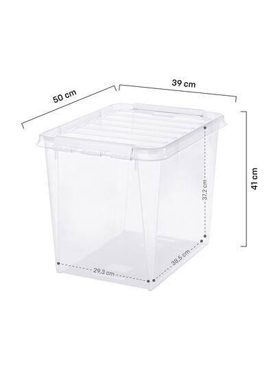 bo&icirc;te de rangement 52L London transparent 50x39x41 50 x 39 x 41 London - 39822321 - HEMA