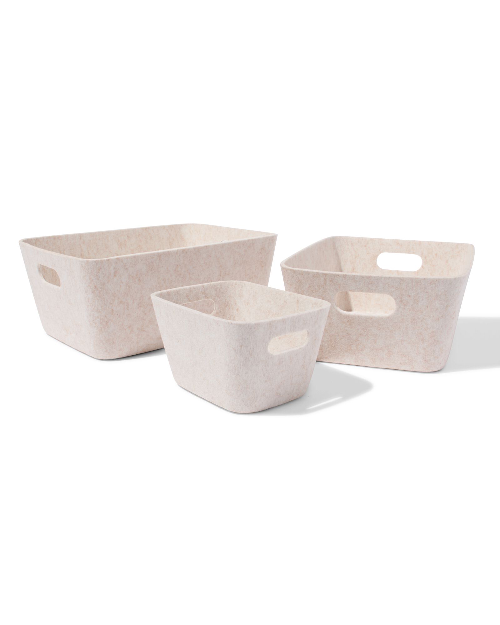 mand 33x14cm vilt beige - 39800054 - HEMA