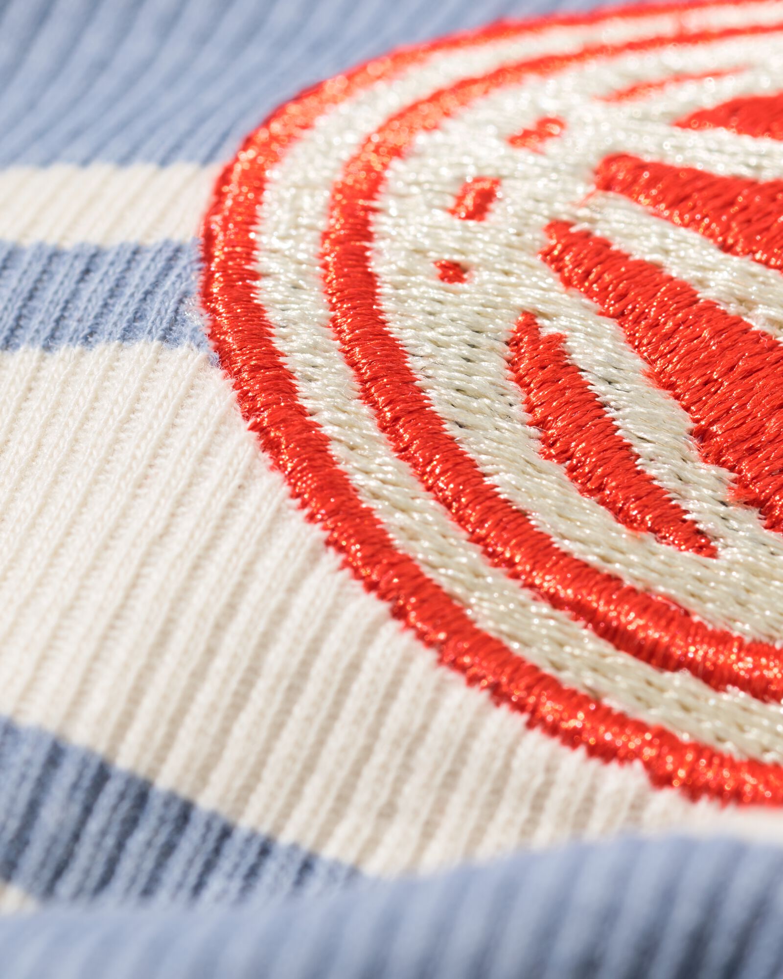 kinderpyjama rib strepen blauw blauw - 23001050BLUE - HEMA