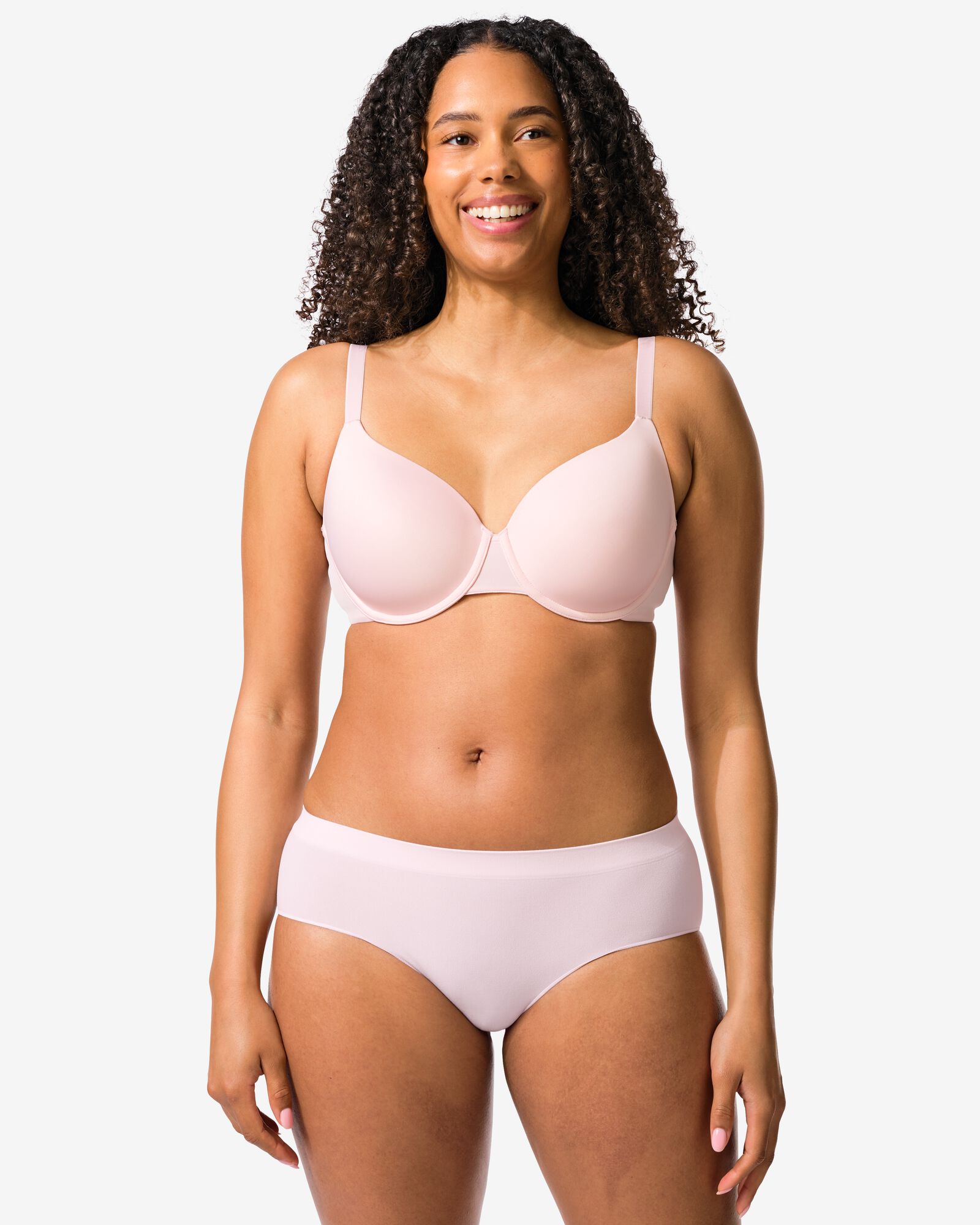 slip hipster femme sans couture microfibre rose p&acirc;le rose p&acirc;le - 19602954LIGHTPINK - HEMA