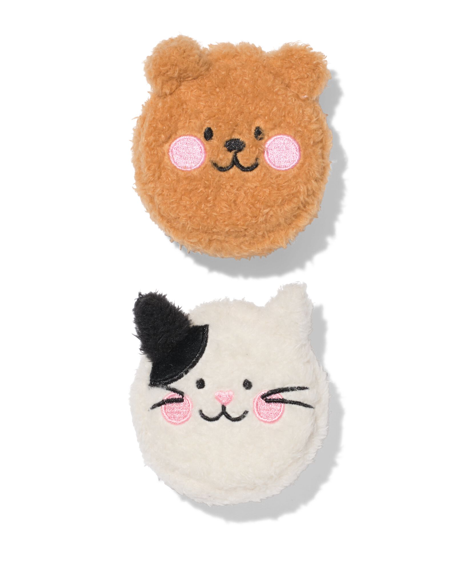 vouwborstel 8x8cm met spiegel en zachte hoes - 61100072 - HEMA