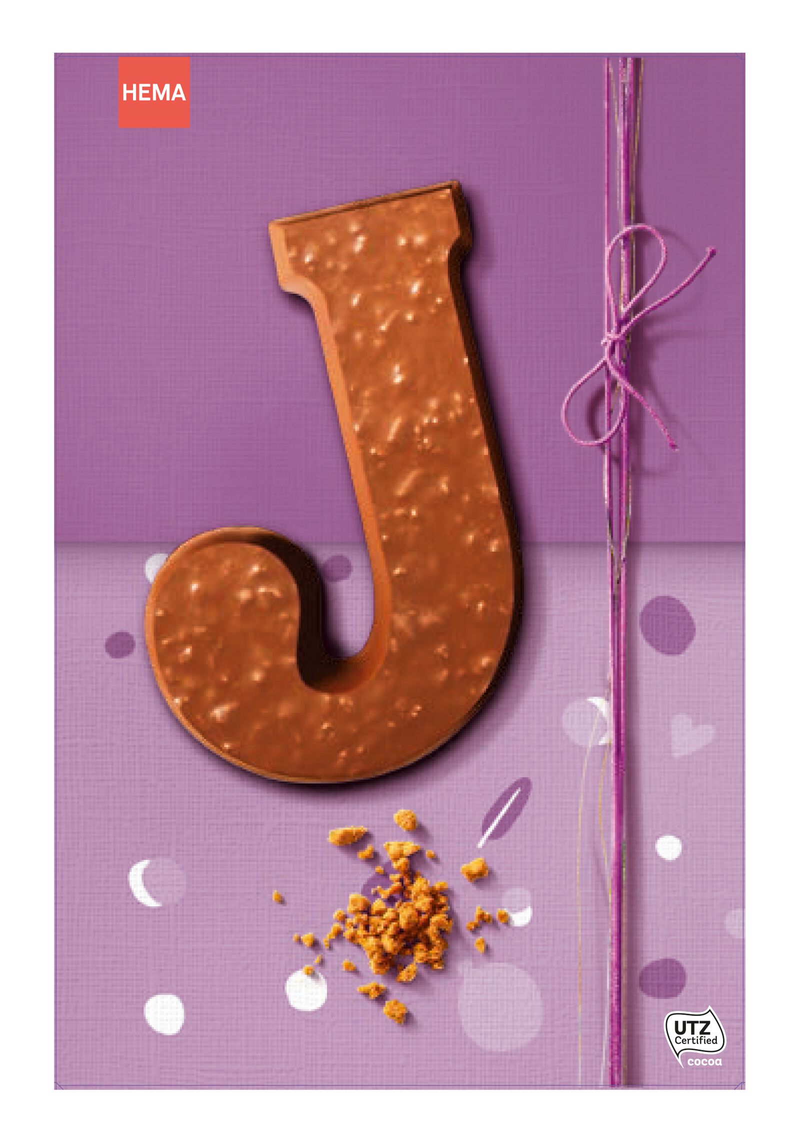 chocoladeletter melk speculoos 135 gram - I speculoos J - 10065009 - HEMA