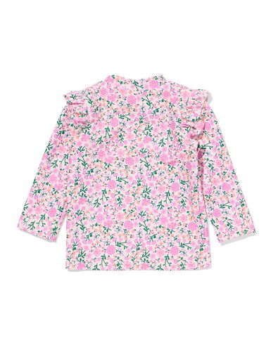 Baby-Badeshirt mit LSF 40+, Blumen bunt bunt - 33200740MULTI - HEMA