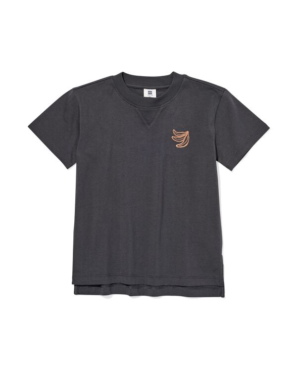 kinder T-shirt donkergrijs donkergrijs - 30715603DARKGREY - HEMA