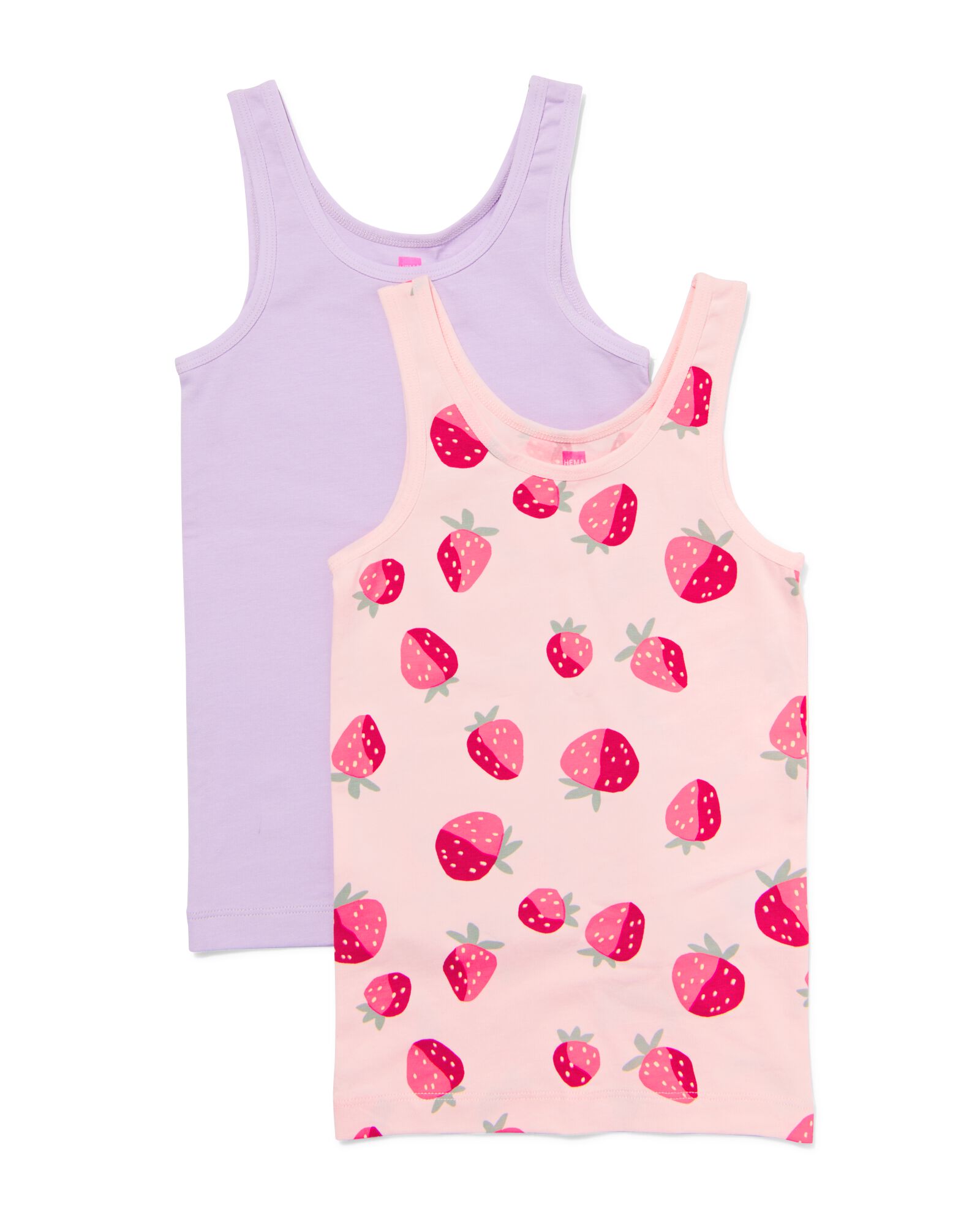 Kinderhemden Erdbeere &ndash; 2 St&uuml;ck rosa rosa - 19301160PINK - HEMA