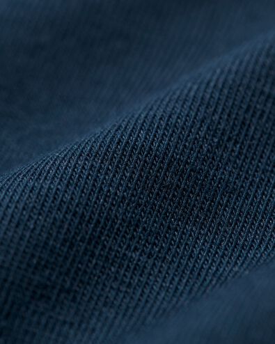 t-shirt enfant - coton bio bleu foncé 122/128 - 30832383 - HEMA