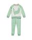 kinder pyjama fleece/katoen luiaard lichtgroen 110/116 - 23050064 - HEMA