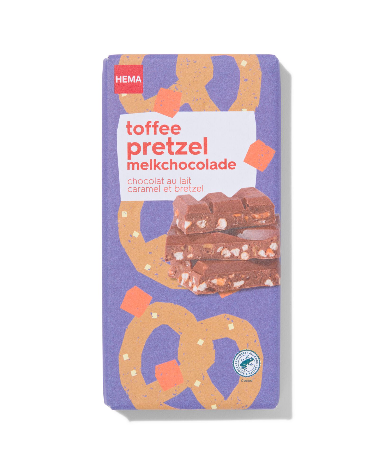 HEMA Tablette De Chocolat Au Lait Caramel Bretzel 180g