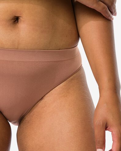 Damen-Slip Nahtlos mittelbraun - 19680590MIDBROWN - HEMA