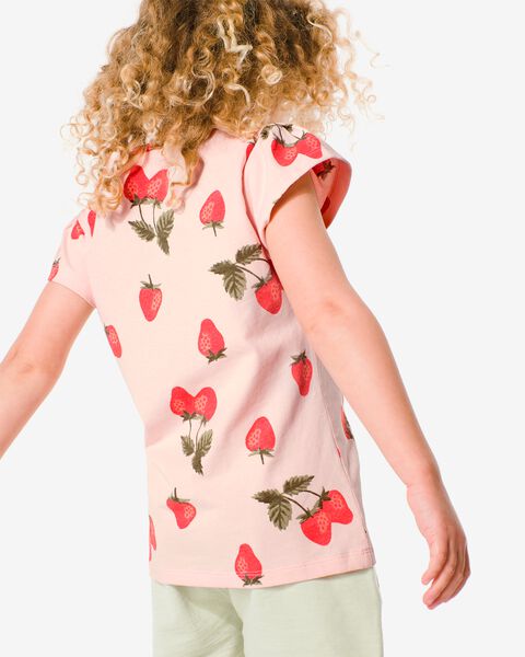 t-shirt enfant avec fraises rose - 1000030421 - HEMA