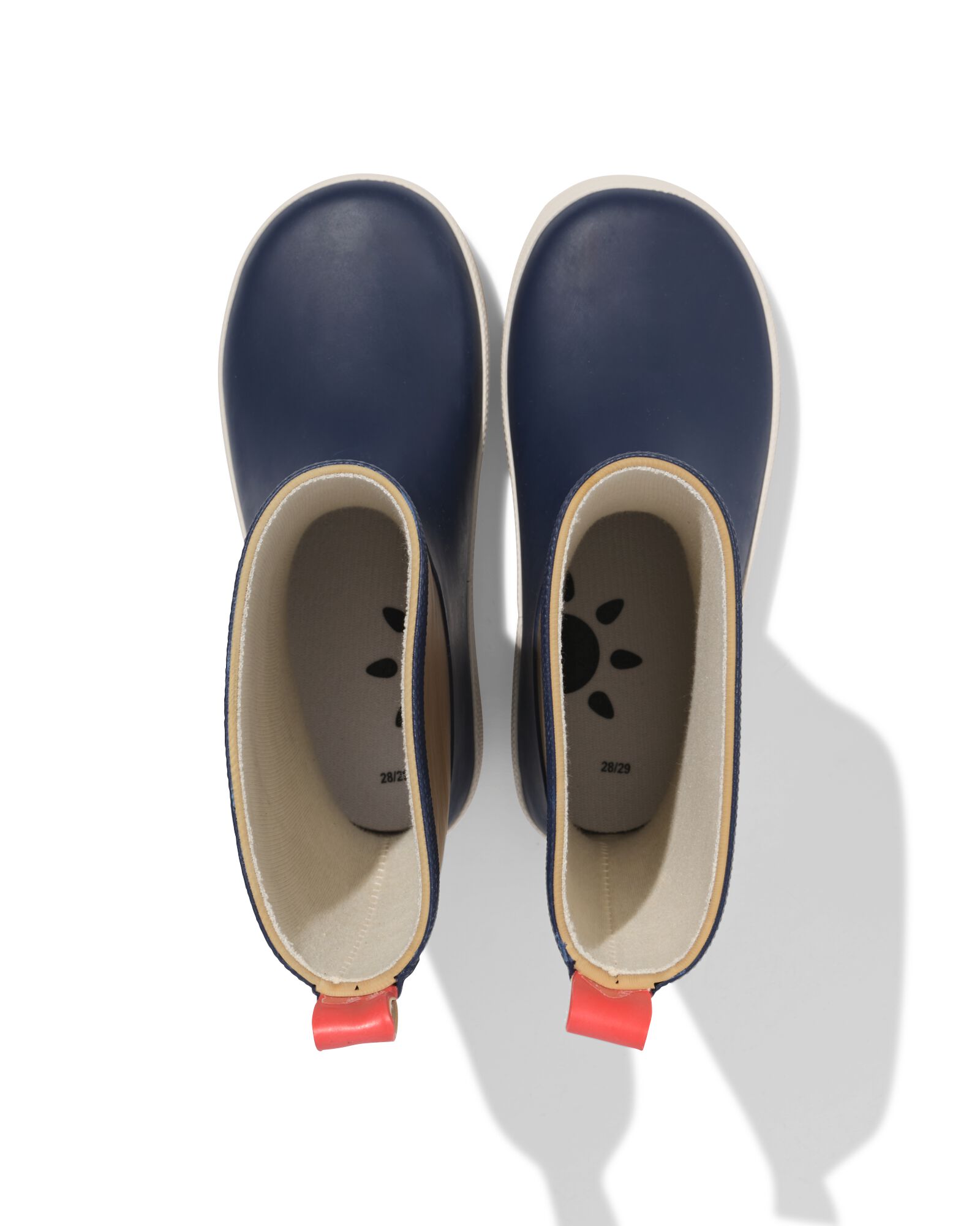 kinderregenlaars kleurblokken blauw blauw blauw - 18460320BLUE - HEMA