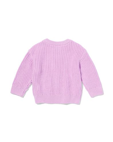 babytrui grofgebreid paars paars - 33059170PURPLE - HEMA