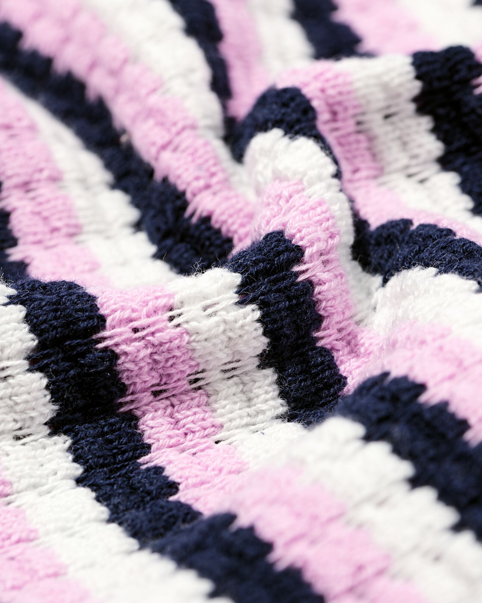 damestrui Franka structuur strepen donkerblauw donkerblauw - 36208150DARKBLUE - HEMA