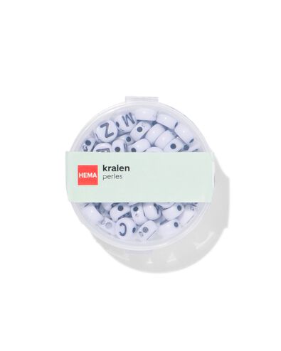 Schachtel mit Perlen, rund, Buchstaben - 15900555 - HEMA