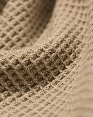 herenoverhemd Stef wafel beige beige - 2101840BEIGE - HEMA