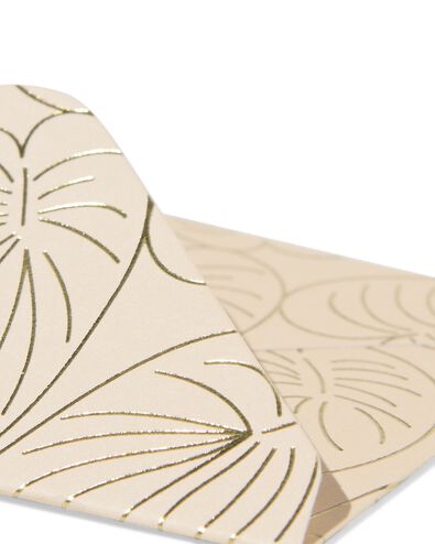 enveloppes cadeaux avec carte vierge S feuilles - 6 pièces - 14710301 - HEMA