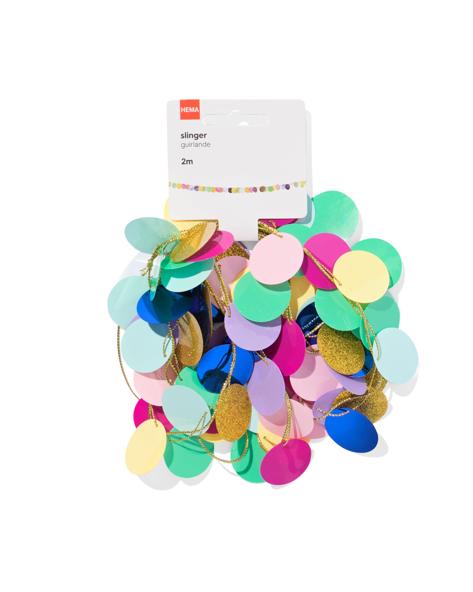 slinger plastic rondjes 2m - 14250148 - HEMA