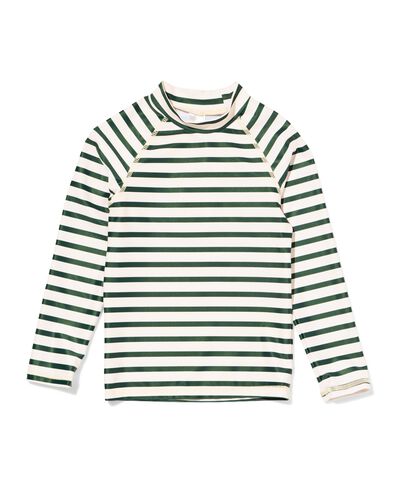 kinderzwemshirt UPF40+ strepen  groen groen - 22260510GREEN - HEMA