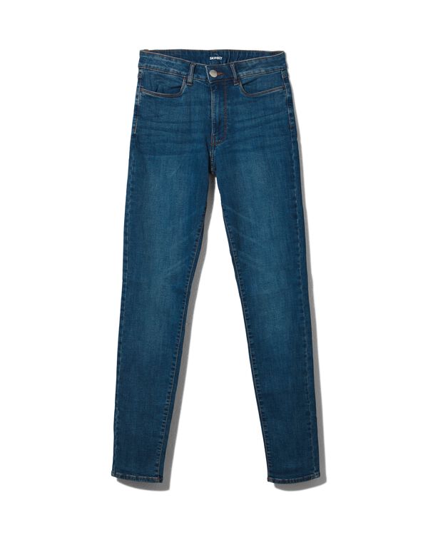 jean femme - mod&egrave;le skinny bleu moyen bleu moyen - 1000018243 - HEMA