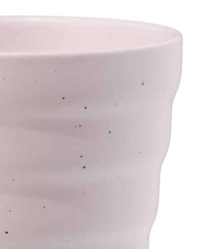 mug &agrave; cappuccino 300 ml Trend fa&iuml;ence rose mouchet&eacute;e - 80660363 - HEMA