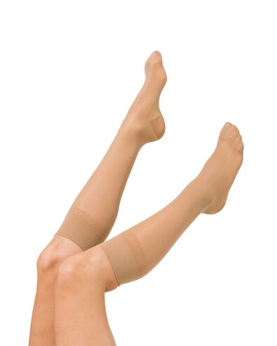 lot de 2 paires de mi-bas gainants poudre 39/42 - 4042177 - HEMA