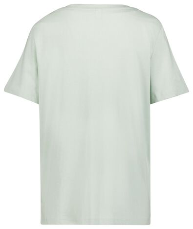 t-shirt femme vert clair - 1000023953 - HEMA