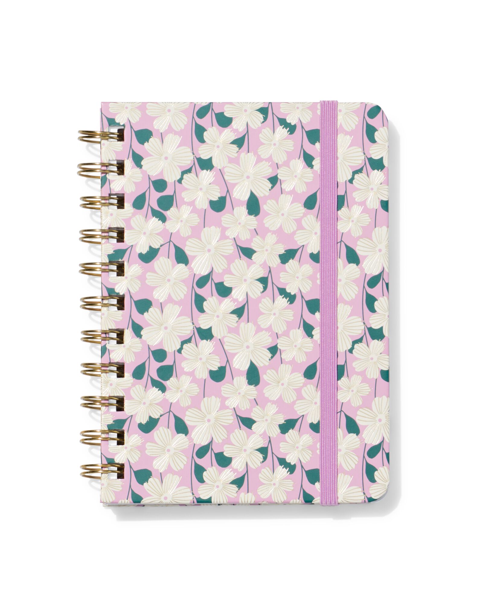 carnet A6 lign&eacute; avec fleurs - 14100216 - HEMA