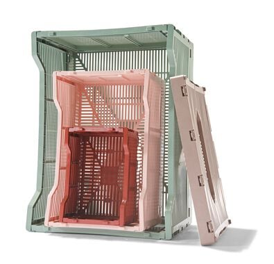 klapkrat letterbord recycled M mint mintgroen M  30 x 40 x 17 - 39811078 - HEMA