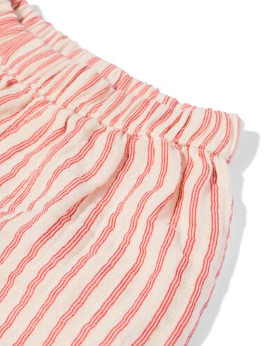 babybroek comfy fit mousseline strepen rood rood - 33451920RED - HEMA