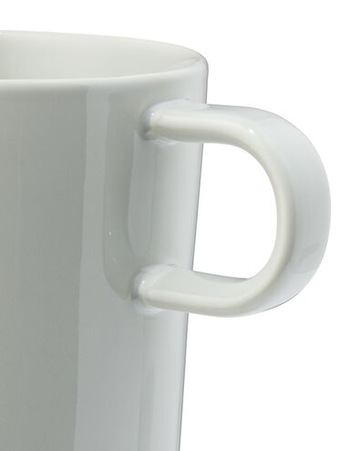 cappuccinomok 350ml Knap new bone china blauw - 80660305 - HEMA