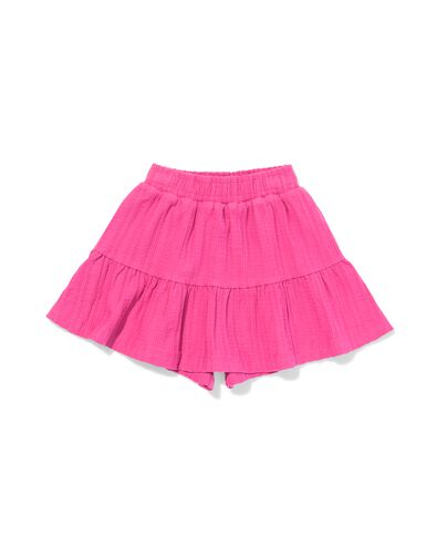 jupe enfant trap&egrave;ze c&ocirc;tel&eacute;e rose fonc&eacute; rose fonc&eacute; - 30849624DARKPINK - HEMA