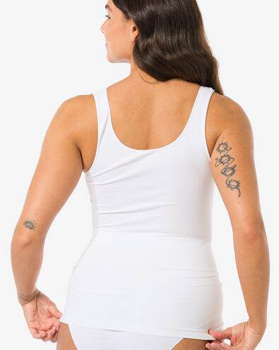 dameshemd naadloos micro wit - 1000002074 - HEMA