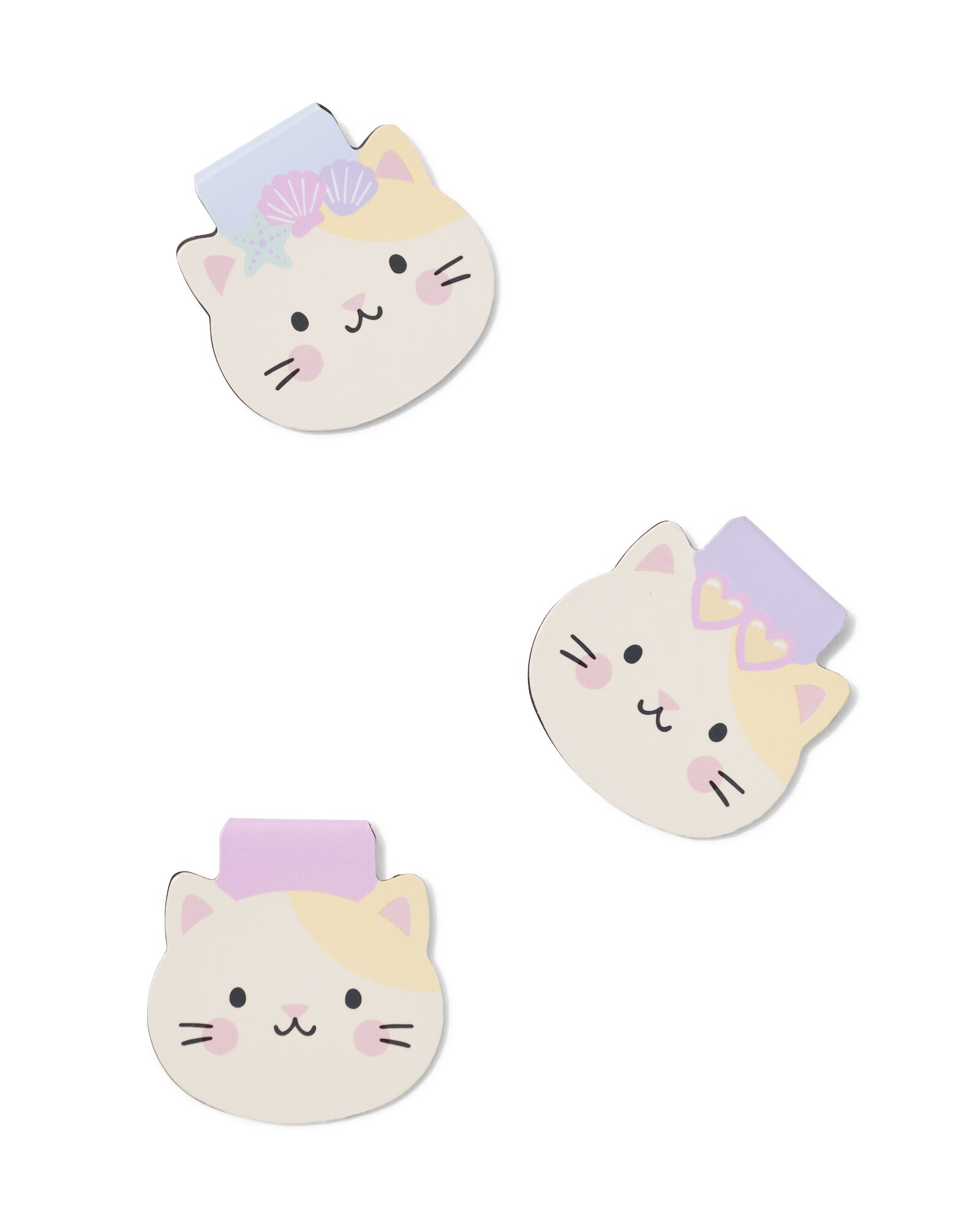 Magnet-Lesezeichen 21,5 &times; 6 cm Katze &ndash; 3 St&uuml;ck - 14800552 - HEMA
