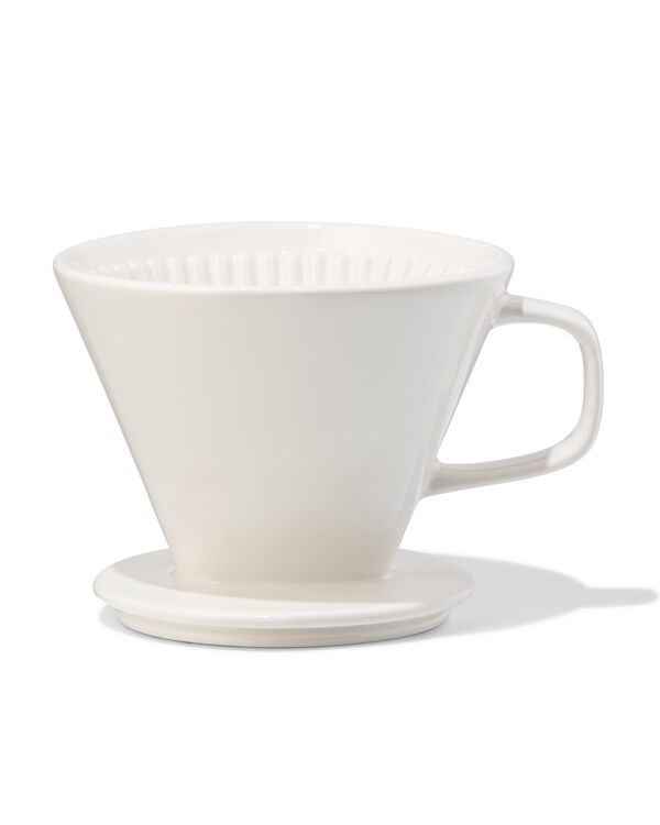 koffiefilterhouder aardewerk wit - 80660380 - HEMA