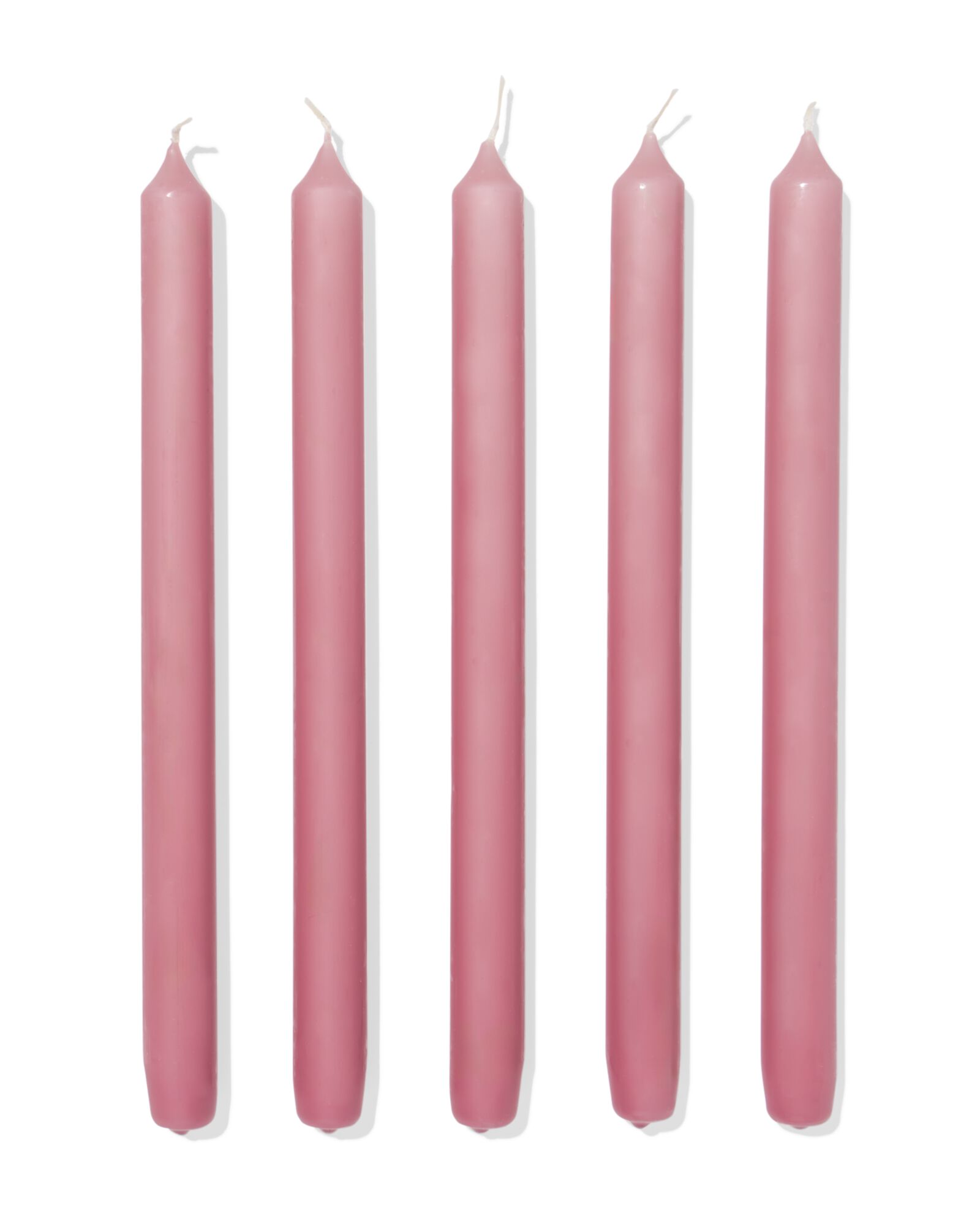 bougie d'int&eacute;rieur longues &Oslash;2,2x29cm vieux rose - 12 pi&egrave;ces vieux rose 2,2 x 29 - 13504052 - HEMA