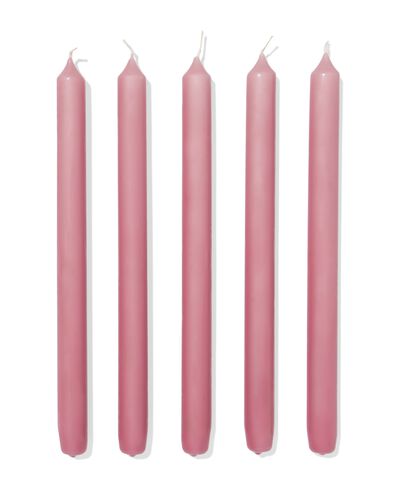 bougie d'int&eacute;rieur longues &Oslash;2,2x29cm vieux rose - 12 pi&egrave;ces vieux rose 2,2 x 29 - 13504052 - HEMA