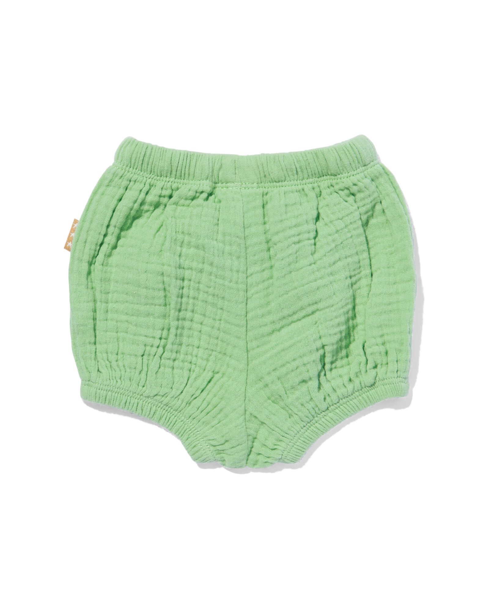 newborn pofbroekje mousseline strepen groen - 33499210GREEN - HEMA